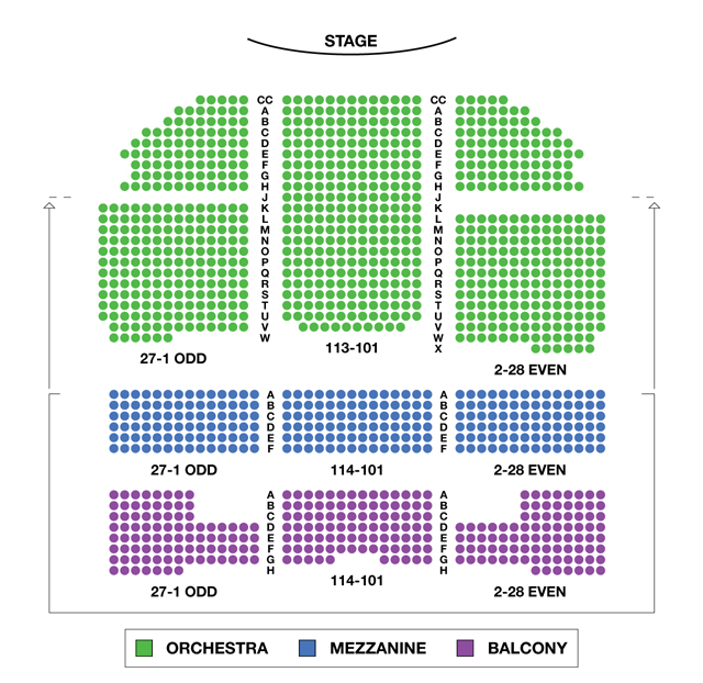 Richard Rodgers Theatre Seating Chart